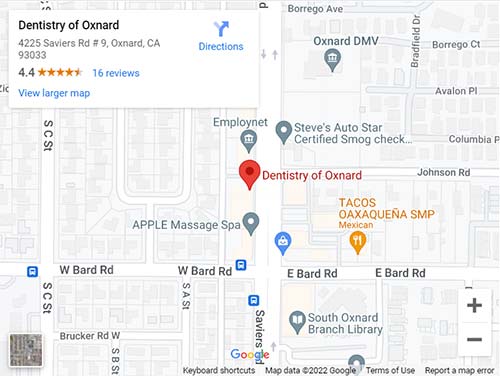 Get Directions to Dentistry of Oxnard, CA